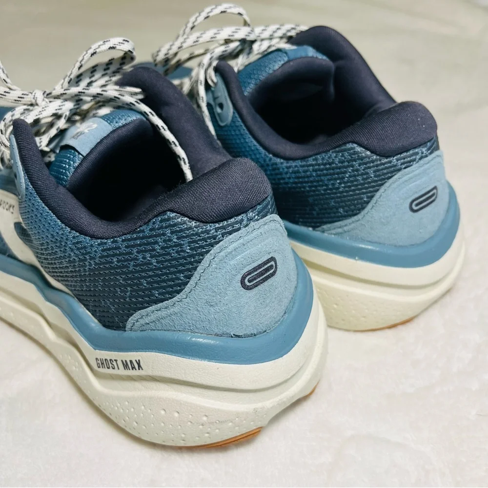 Brooks Ghost 2 MAX Blue and White Running Shoes Women’s Sz 7.5 - Picture 5 of 9